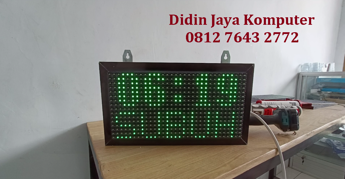 <p>Jadwal sholat otomatis led hijau dengan ukuran 20x38cm untuk Mushola SMPN 2 Kandat. Kualitas terbaik yang awet dan tidak mudah rusak. Dapat digunakan dalam jangka waktu yang panjang, dan akan tetap berjalan dan berfungsi&nbsp;&nbsp;dengan baik meskipun sudah digunakan selama bertahun-tahun.</p>